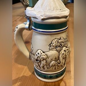 NIB 1990 Avon Endangered Species Mini Stein Asian Elephant made Brazil